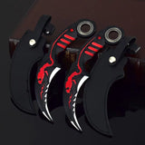 18cm Dragon Karambit Dagger, Alloy Spinning, Handcrafted Model, with Double Thorn Claws and Dark Moon, Golden Dragon Weapons, Training Daggers, and Letter Opener