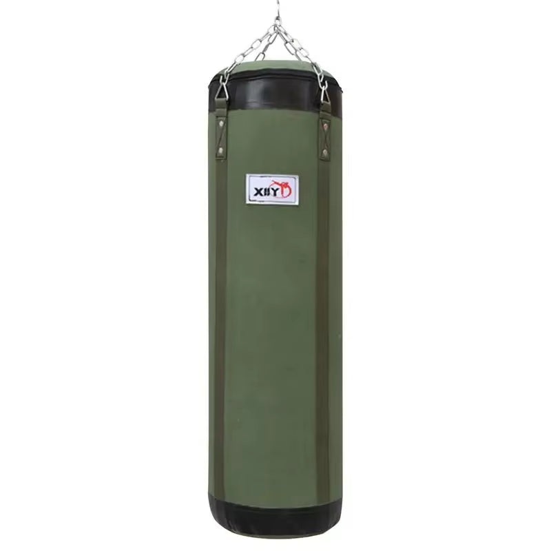 Punching bag, made of super-tough 60/80/100 cm Oxford military fabric, with sponge, for indoor and outdoor hanging, with chain.