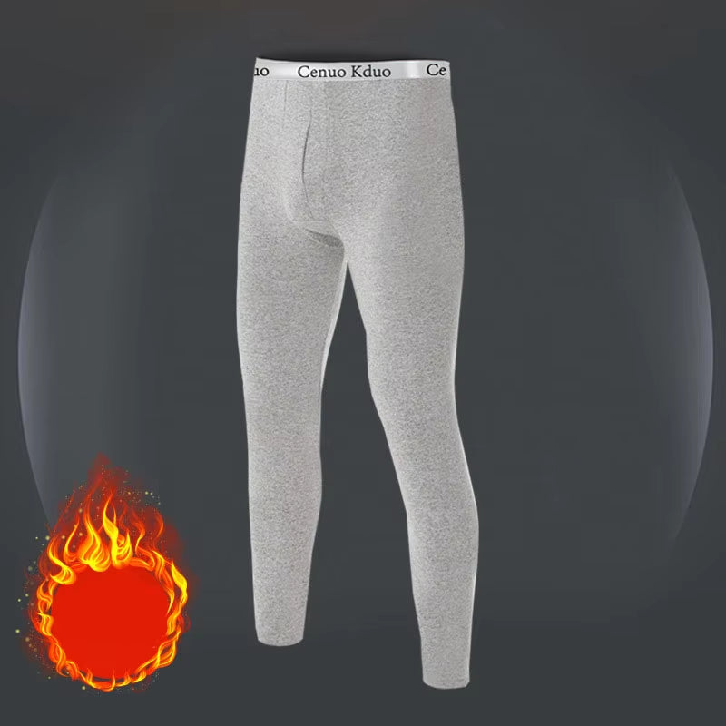 2025 New Men'S Tight Sports Pants Slim Pants Autumn and Winter Thermal Pants Plush High Stretch Quick Drying Compression Pants