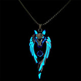 Native Wolf Head Pendant Necklace Men and Women