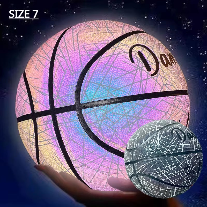 Luminescent Basketball, 7 inch size for children and adults